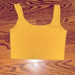 yellow crop tank